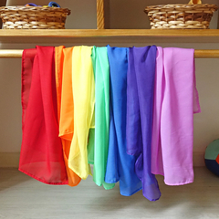Lenços de Brincar 7 peças - Colorido Arco-Íris - loja online