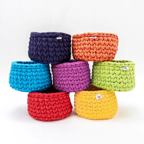 Cesto Organizador Classificatório - Kit 7 Cores