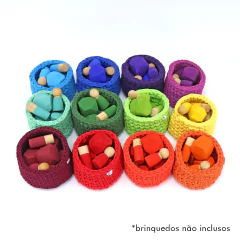 Cesto Organizador Classificatório - Kit 12 Cores - comprar online