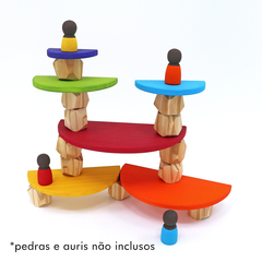 Semicírculos de Construir 6 peças - Colorido Arco-íris na internet