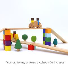 Placas de Construir 11 peças - Natural na internet