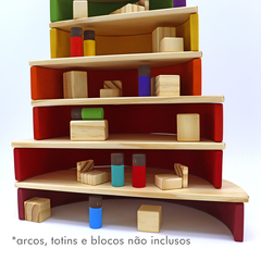 Semicírculos de Construir 11 peças - Natural - Cria Asas