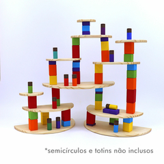 Blocos Escalonados com 144 blocos - Colorido Arco-Íris na internet