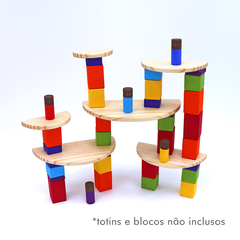 Semicírculos de Construir 6 peças - Natural - comprar online