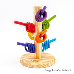 Porta Argolas 7 Pinos (sem argolas) - Coloridos na internet