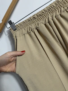 Calça Pantalona Bege Sor Rir - comprar online