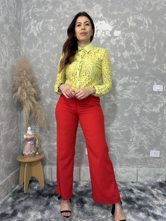 Camisa Renda Verde Lima