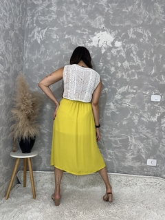 Cropped Renda Branco - comprar online