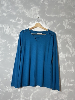 Blusa Azul Scene - Lemour Modas