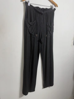 Calça Preta Linho Amaro - Lemour Modas
