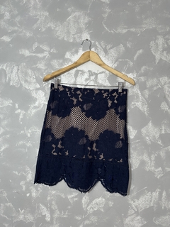 Saia Renda Azul - comprar online