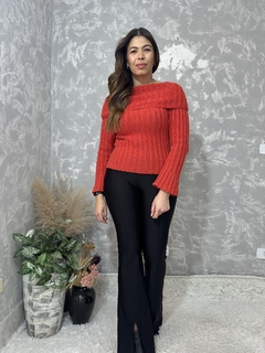 Blusa Tricô Vermelha Zoomp na internet