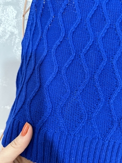 Blusa Tricô Azul na internet