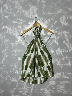 Blusa Verde Estampada Shein na internet