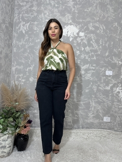Blusa Verde Estampada Shein