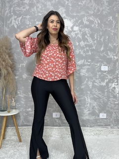 Blusa Laranja Floral