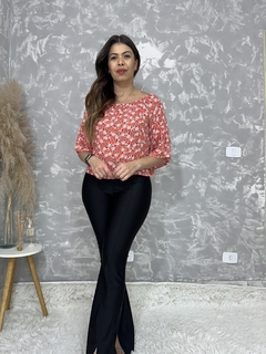 Blusa Laranja Floral