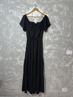 Vestido Longo Preto Cris - Lemour Modas