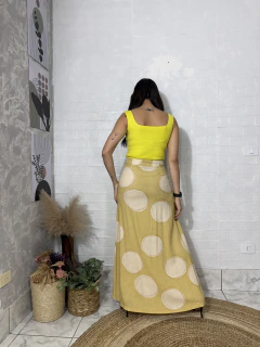 Imagem do Cropped Tricô Amarelo