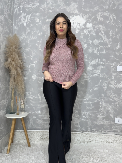 Blusa Tricô Rosa Tear`s
