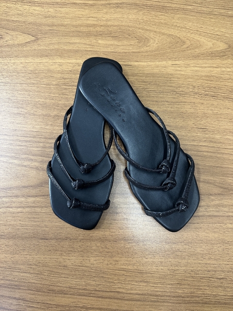 Sandália Rasteira Preta - comprar online