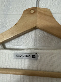 Casaco Tricô Branco Oxo Poxo