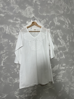 Blusa Branca Túnica Bossa Nossa - loja online