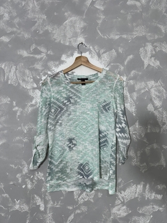 Blusa Verde & Cinza Forever 21 - loja online