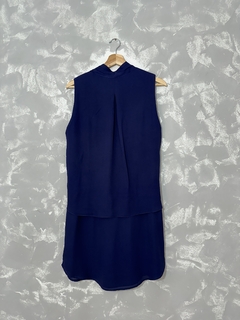 Vestido Azul Spezzato - Lemour Modas