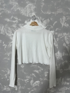 Cropped Branco Romântica - Lemour Modas