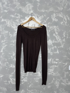 Imagem do Blusa Tricô Marrom Zara