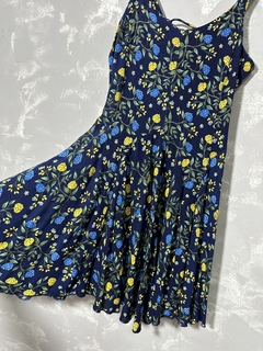 Vestido Azul Floral Marisa na internet