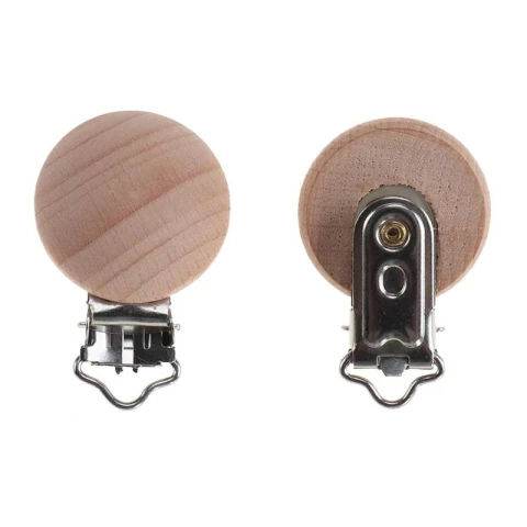 Broche Porta Chupete Circular x 5 Unidades