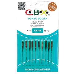 Agujas CBX 2245 Maquina Familiar Recta Punta Bolita por Paquete en internet