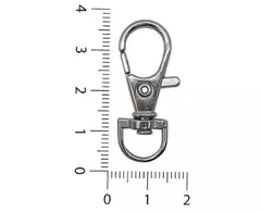 Mosqueton Llavero Pase 1cm Modelo D - Por Unidad - Luno