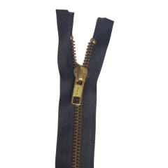 Cierre YKK Desmontable De Bronce Largo 60 Cm - comprar online