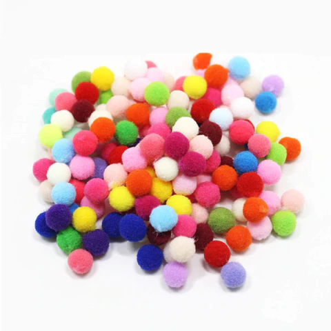 Pompones Mini de Fieltro 0,5 cm Por 100 Unidades