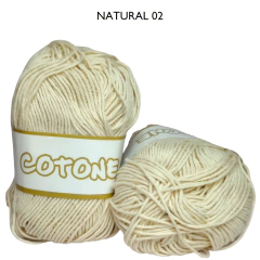 Hilo 8/8 Cotone 100% Algodón Peinado Ovillo De 100grs