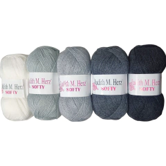 Pack X5 Lanas Finas Softy Cashmilon Ovillos de 100gr - tienda online