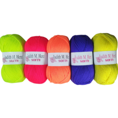 Pack X5 Lanas Finas Softy Cashmilon Ovillos de 100gr