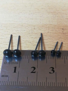 Ojos de 4 mm para Felting x 10 Unidades - Luno