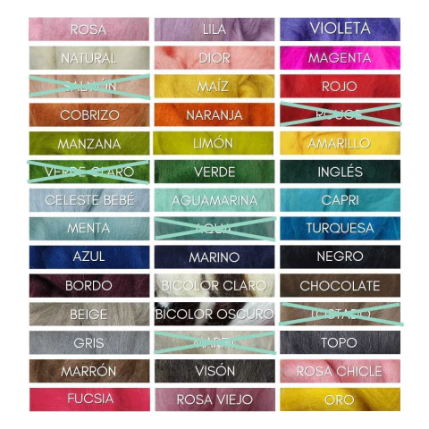 Vellón para fieltro 50 grs. x5 UNIDADES - comprar online