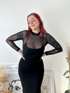 Body Tule Manga Longa - comprar online