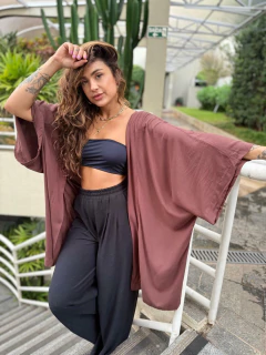 Kimono Monocromático - Caju Veste
