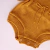 ROMPER TRICOT IRIS TERRACOTA E MOSTADA COM BABADO BEBÊ E INFANTIL
