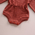 ROMPER TRICOT IRIS TERRACOTA E MOSTADA COM BABADO BEBÊ E INFANTIL - Segredos de Marie