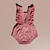 ROMPER TRICOT LILY COM BABADO BEBÊ E INFANTIL