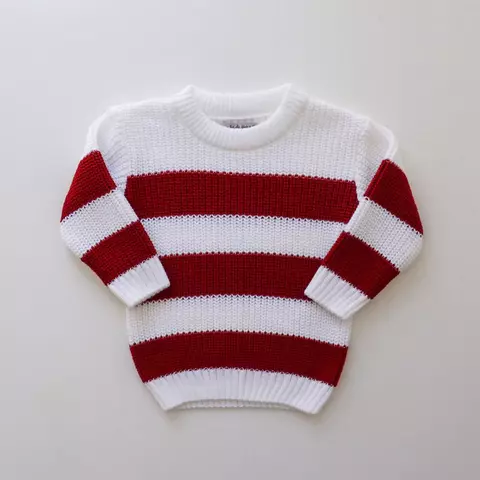 SUÉTER BEBÊ LISTRADO NATAL - comprar online