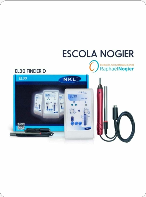 EL30 Finder Escola Nogier NKL Eletroestimulador e Localizador com Caneta Diferencial Vermelha