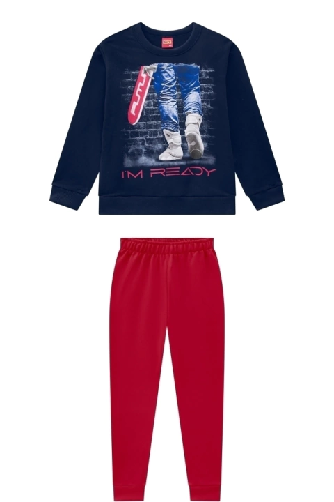 Conjunto i'm ready azul marinho